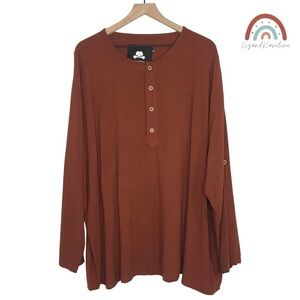 Winston Men’s Henley Button Front Peru Long Sleeve Casual Shirt